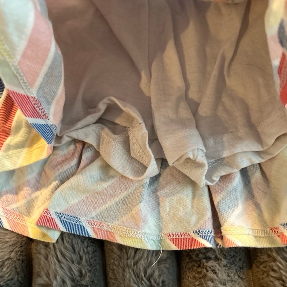 Colorful Striped Ruffle Skirt - Picture 3 of 4